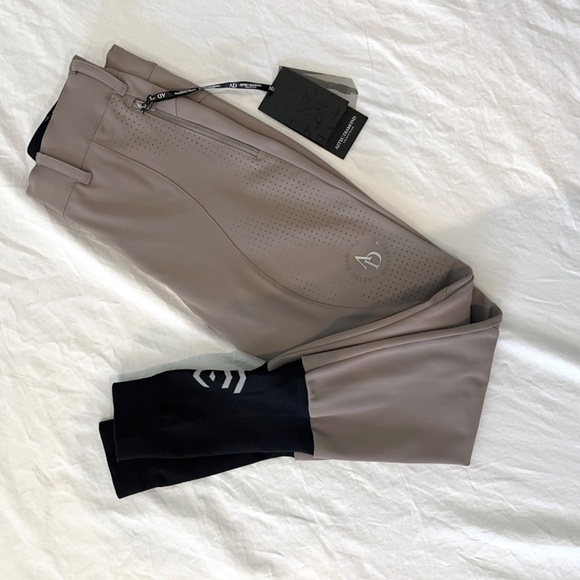 AD Breeches Size UK 8  Taupe NWT Aztec Diamond Equestrian Horse Riding Pants - Picture 8 of 15